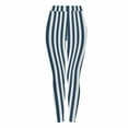 thumbnail image 3 of YOIAVAIOY Leggings for Women Striped High Waisted Stretch Yoga Pants Novelty Halloween Clothes Gym Casual Bottom Light Blue XXXL, 3 of 10