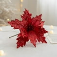 thumbnail image 6 of AuroraX Birthday Decorations Christmas Party Ornaments , Sequined Artificial Red Flowers , Girl Room Christmas Tree Car Office Decor, 6 of 6