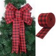 thumbnail image 4 of Christmas Bows For Gift Wrapping,Wrap Ribbon,Decorative Ribbon,Stain Wrap Ribbon Christmas Day Decorative Ribbon Imitation Hemp Wire Edge Linen Ribbon for Christmas Craft Festival Party Supply, 4 of 5