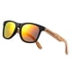 thumbnail image 1 of Gafas de Sol WOODONLY de Madera de Cebra Polarizadas Unisex con Montura Naranja, 1 of 7