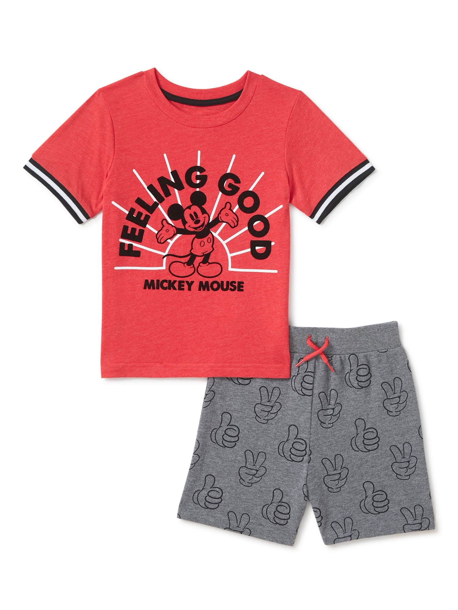 T-Shirt Mickey Mouse Set 2 Pcs Short 