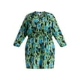 thumbnail image 4 of Time and Tru Women's and Women’s Plus Ruffle Neck Mini Dress, Sizes XS-4X, 4 of 4