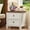 White, variant on Buildhom Farmhouse Nightstand with Charging Station, 2-Drawer Rustic End Table with Solid Wood Legs for Bedroom, White