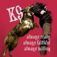 thumbnail image 3 of CafePress - K9 Always Ready T Shirt - Men's Classic Graphic Cotton T-Shirt, 3 of 4
