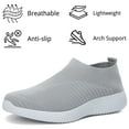 thumbnail image 3 of CHICVOMEY Women's Slip On Walking Shoes with Arch Support Lightweight Sock Tennis Sneakers Anti-Slip Elastic Knit Breathable for Gym Casual Sneakers, 3 of 6