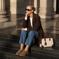 thumbnail image 6 of Cushionaire Ollie Cozy Genuine Suede Clogs for Women, Comfortable Slip-On Mule Loafers with Faux Fur Lining, Memory Foam Cushioning and Durable Rubber Sole, 6 of 30