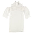 thumbnail image 1 of Vestido acampanado con apliques de encaje bar III para mujer blanco grande, 1 of 2