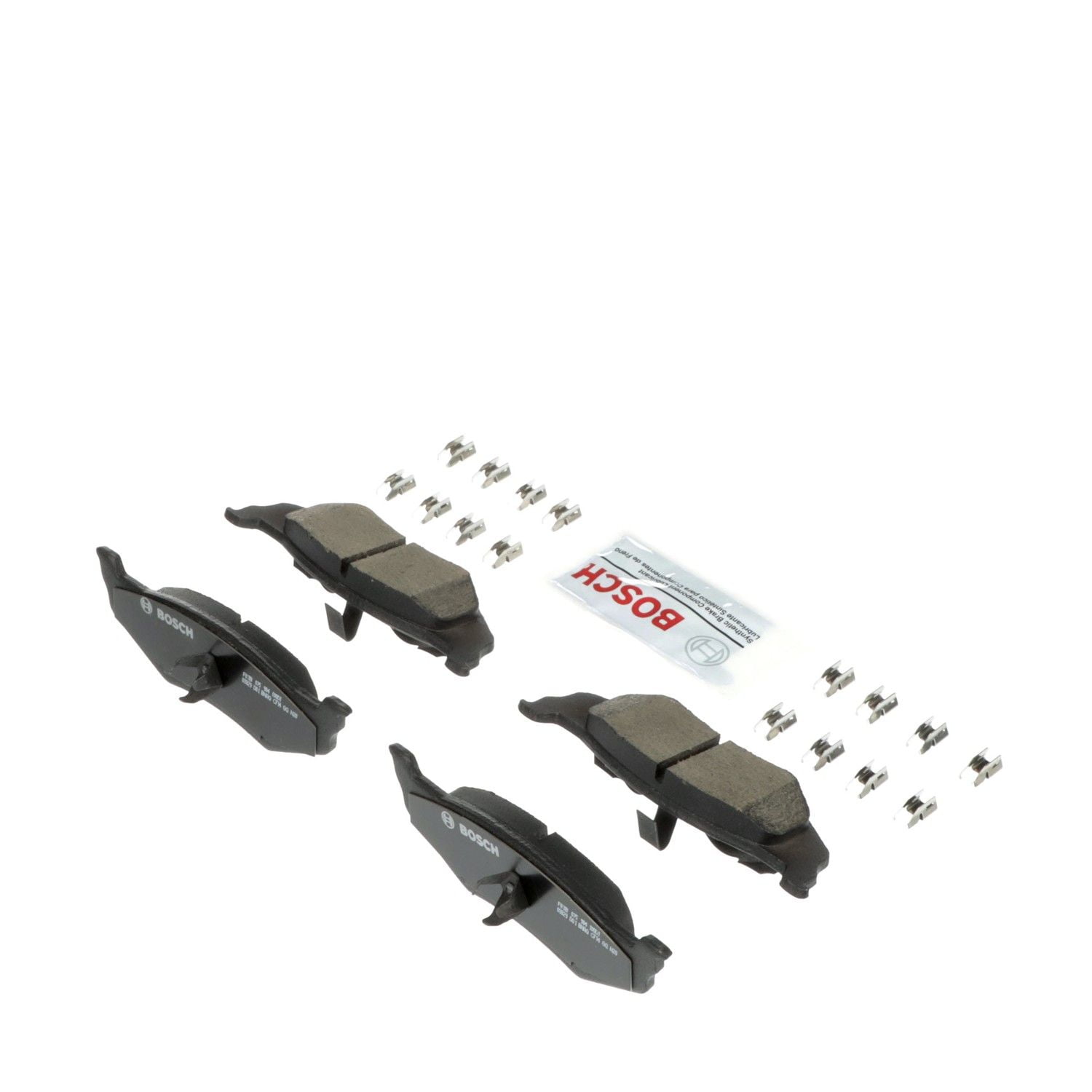 Bosch BC658 QuietCast Premium Ceramic Disc Brake Pad Set For Select Chrysler 300M, Cirrus, Concorde, LHS, Neon, PT Cruiser, Sebring; Dodge Intrepid, Neon, Stratus; Plymouth Acclaim, Breeze +More; Rear