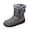 Gray, variant on HEWUQI Womens Snow Boots Fuzzy Cuff Adjustable Strap Winter Shoes Warm Cold Weather Commute Snowy Daily Booties Black Size 11