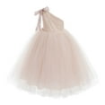 thumbnail image 2 of Ekidsbridal One-Shoulder Sequins Tutu Junior Flower Girl Dress Pageant Gown 182 3, 2 of 3