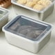 thumbnail image 1 of Contenedor de almacenamiento de alimentos de acero inoxidable con tapa, organización de cocina, contenedores de preparación de comidas de Metal para 304 Materiales, 1 of 8