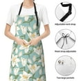 thumbnail image 6 of Naloa Lilies Flowers Apron Kitchen Aprons with Pockets for Women Men Chef, 6 of 8