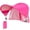 Pink_1Pack, variant on XL Universal Chair Canopy Umbrella, UPF 50+ Foldable Sun Shade Attachment with Adjustable Clamp, Fits Most Brands’ Beach, Camping, Lawn, Tanning, Zero Gravity, Lounge & Fishing Chairs