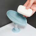 thumbnail image 5 of Jabonera con ventosa, juego de 2, jabonera de ducha, soporte para esponja para fregadero de cocina, jabonera con drenaje, jabonera de cocina, fácil limpieza, secado rápido sin taladrar, 5 of 5
