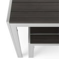 thumbnail image 6 of Afuera Living 3-Piece Modern Aluminum Outdoor Bistro Set in Silver, 6 of 10