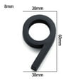 thumbnail image 3 of Adhesive Glossy 3D House Number Door Plate Sign Outdoor Hotel Room Number Black, 3 of 6