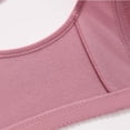 thumbnail image 3 of Zpanxa Mesh Bras for Women Breathable Front Closure, Wide Straps Plus Size Everyday Wear Pink 38BC, 3 of 4