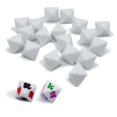 thumbnail image 1 of 20 dados blancos D8 de 21 mm para juegos de mesa, enseñanza y bricolaje, 1 of 4