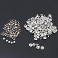 thumbnail image 2 of Remaches de diamantes de imitación tachuelas Decoración de picos Latón ligero + Remache de cuero de bricolaje de cristal 100 piezas Remache de ropa de 10 mm duradero para Fugacal Otros, 2 of 8