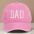thumbnail image 2 of Aocisk Fathers Day DAD Embroidered Baseball Cap Custom Printed Design For Dad Pink One Size, 2 of 3