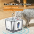 thumbnail image 4 of Dispensador De Agua Inalámbrico Para Gatos, Fuente De Agua Para Mascotas De Acero Inoxidable, Silenciosa, Gran Angular, Detección Inteligente, Batería De Larga Duración De 3,5, 4 of 7