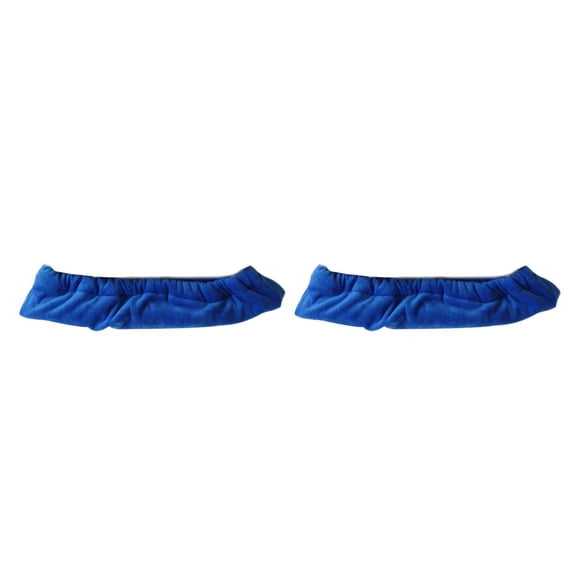 Qarigey Paquete de 2 fundas para patines de hielo, Protector elástico, Unisex, reutilizable, portátil, para interiores y exteriores, equipo Azul 2piezas