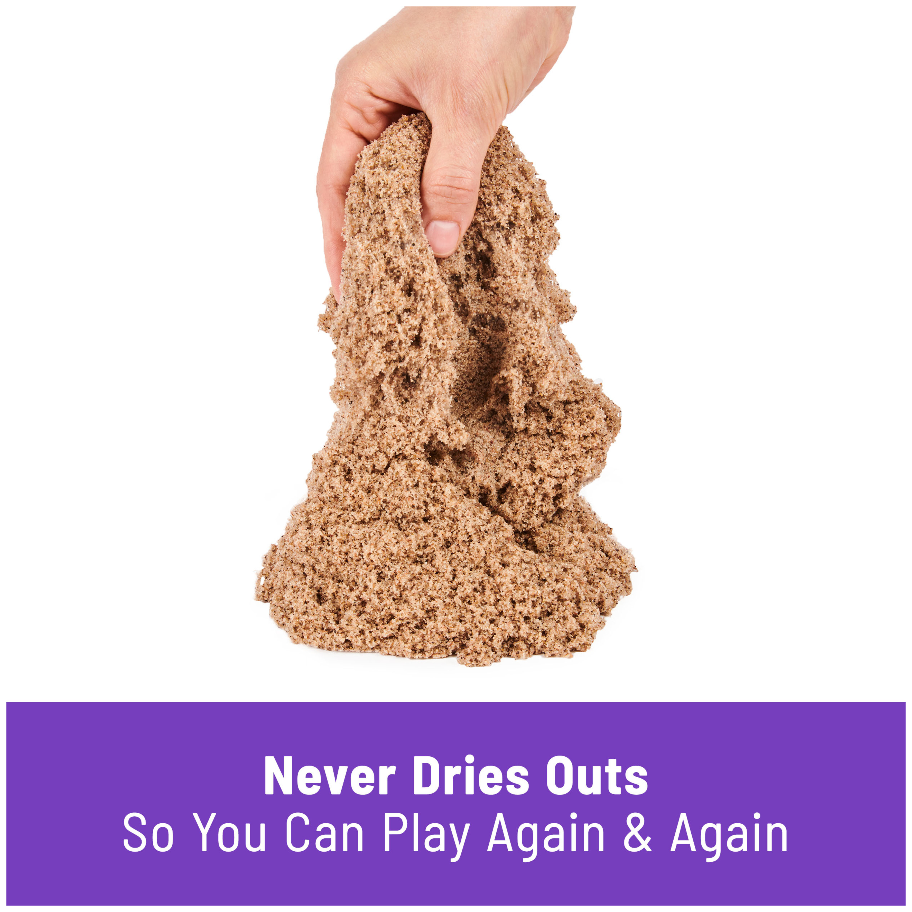 Kinetic Sand, 3lbs Beach Sand for Ages 3 and Up - image 3 of 8