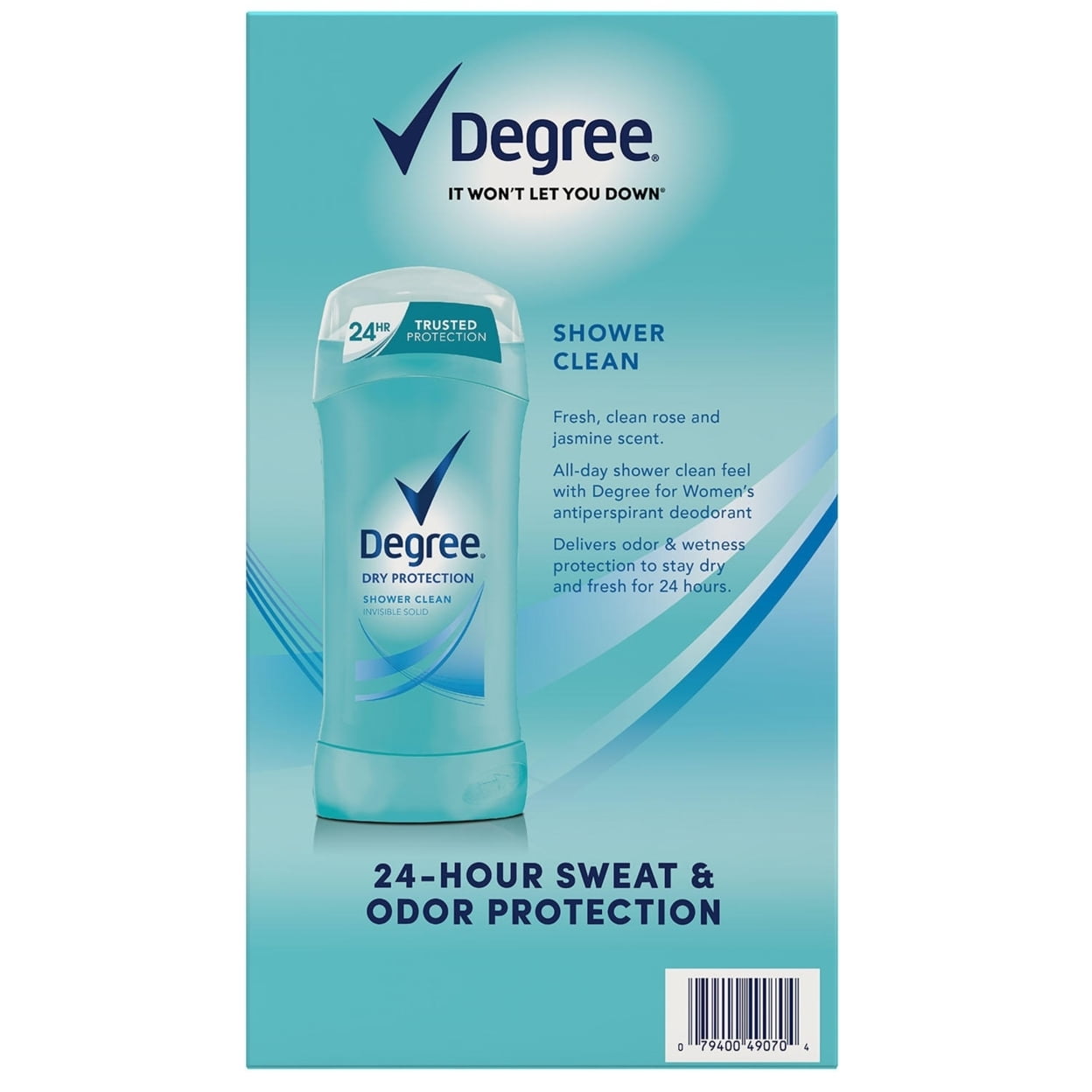 Degree Antiperspirant Deodorant Shower Clean 2.6 Ounce (Pack of 5)
