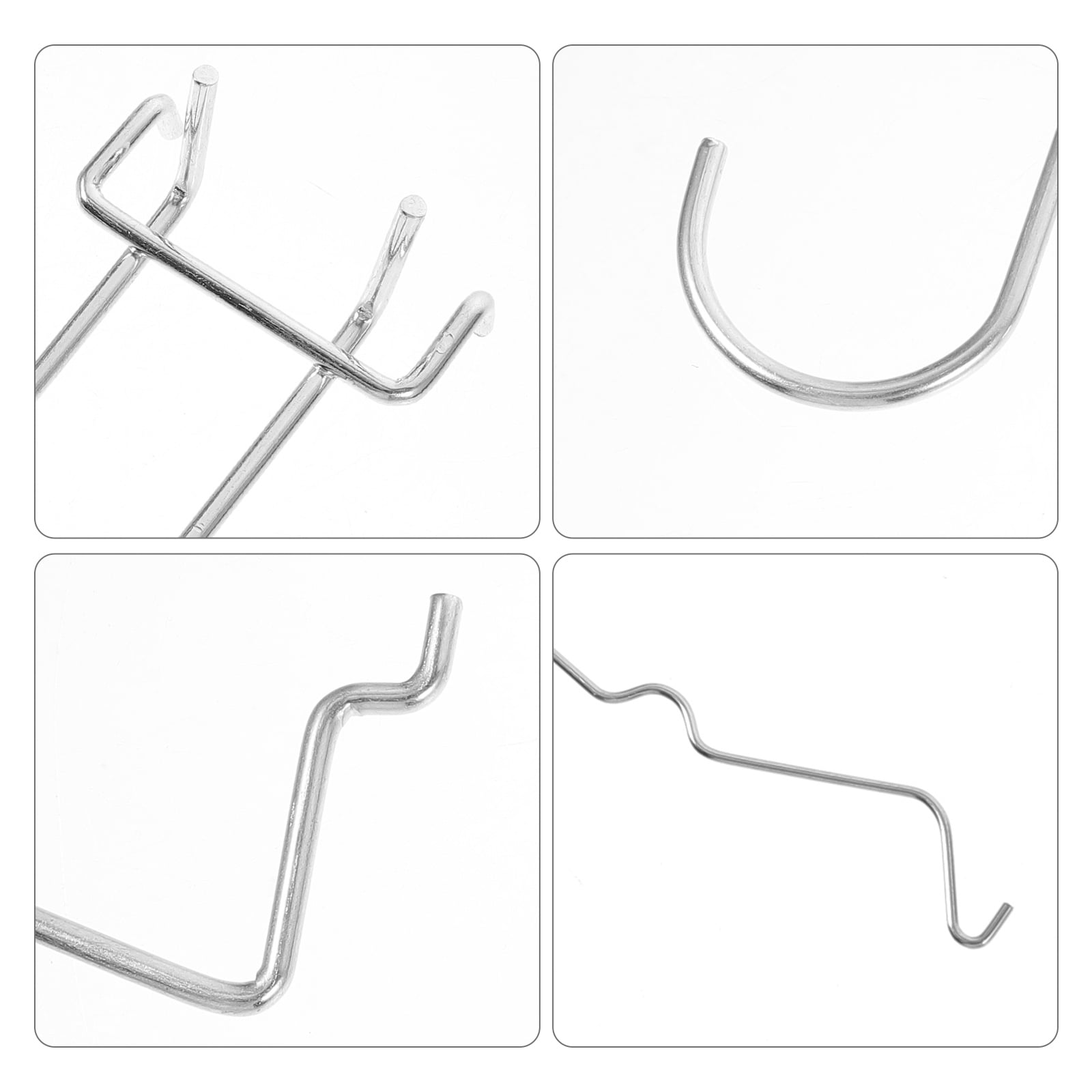ETHZZLE peg board accessories Pegboard Hooks Stainless Steel Workshop Versatile 114pcs