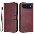 thumbnail image 4 of For iPhone Air 6.5inch Phone Case Wallet, Flip Leather TPU Cover with Card Holder Wrist Strap Shockproof Phone Case,Red,For iPhone Air, 4 of 11
