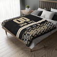 thumbnail image 3 of New Orleans Throw Blanket Custom Name and Number Blanket for Men Women Boy Gifts, 3 of 5