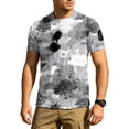 thumbnail image 3 of Men's Quick Dry Workout Shirts Short Sleeve Camo Gym Tee Moisture Wicking Cooling Running Shirts, 3 of 7