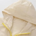 thumbnail image 6 of Boys UPF 50+ Hooded Windbreaker Jacket, Lightweight Breathable Windproof Sun Protection Jackets for Kids Outdoor Sports, Beige,Size 8-9 T, 6 of 9
