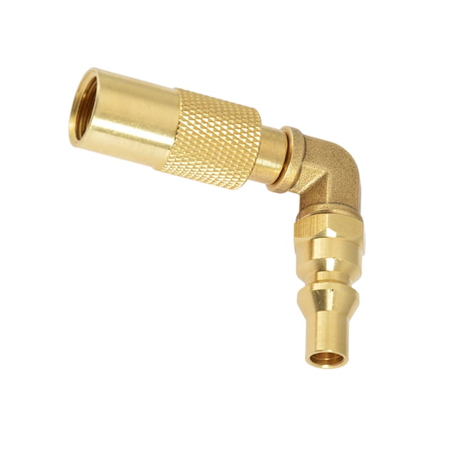 Wosthever Conector de tanque de conexión rápida 9/16 a 1/4 conector de tanque de propano adaptador de conexión de latón para estufa de al carpas Wosthever OD006239-00
