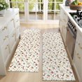 thumbnail image 4 of Kitchen Rugs Sets Of 2,White Christmas Star and Gift Pattern Anti Fatigue Kitchen Mat Rugs Non Slip Washable,Decorative Kitchen Floor Mats for Kitchen,Sink,Laundry,17"X47", 4 of 5