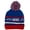 Blue/Red/White, variant on Off The Wall Men's Elite Pom Cuff Beanie (Olive Green)