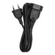 thumbnail image 1 of Cable de alimentación de enchufe de la UE Cable de alimentación de extensión de la UE macho a hembra estándar profesional Enchufe de la UE 100-250V 9.8 pies, 1 of 5