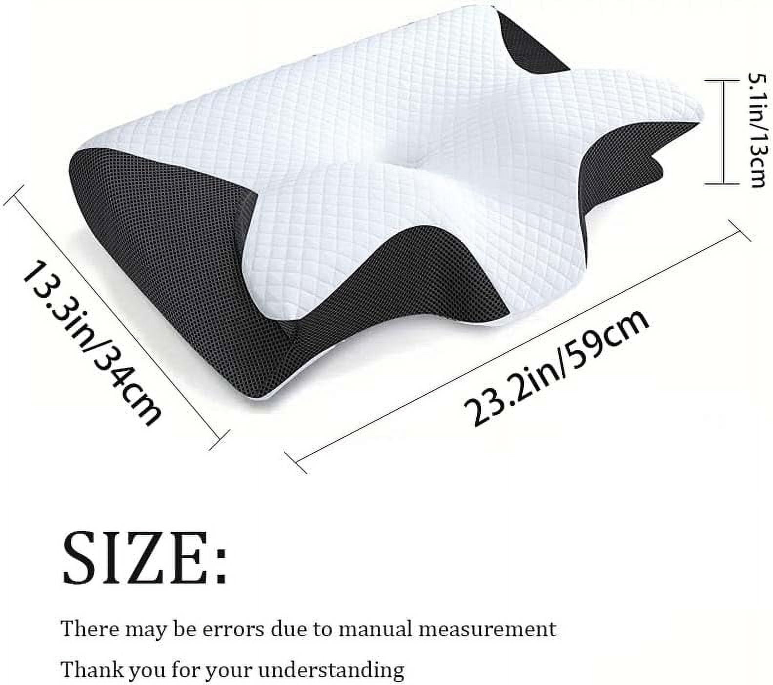 Restora Pillow, Restora Cervical Pillow, Sleep Restora Pillows, 2-in-1 Orthopedic Memory Foam Cervical Pillow for Neck Pain Relief