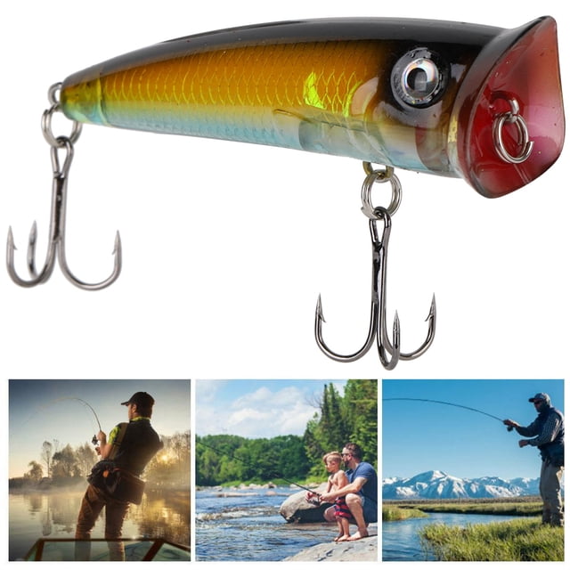 7cm Artificial Fishing Bait, Fish-Like Lure, ABS Plastic Durable Popper Type Sea Fishing For Wild Fishing