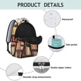 thumbnail image 2 of Library Bookshelf Reading Room Backpack Book Shelf Pattern School Bag for Students, Comfortable and Wear-Resistant, Perfect for Book Club and Reading Activities, 2 of 6