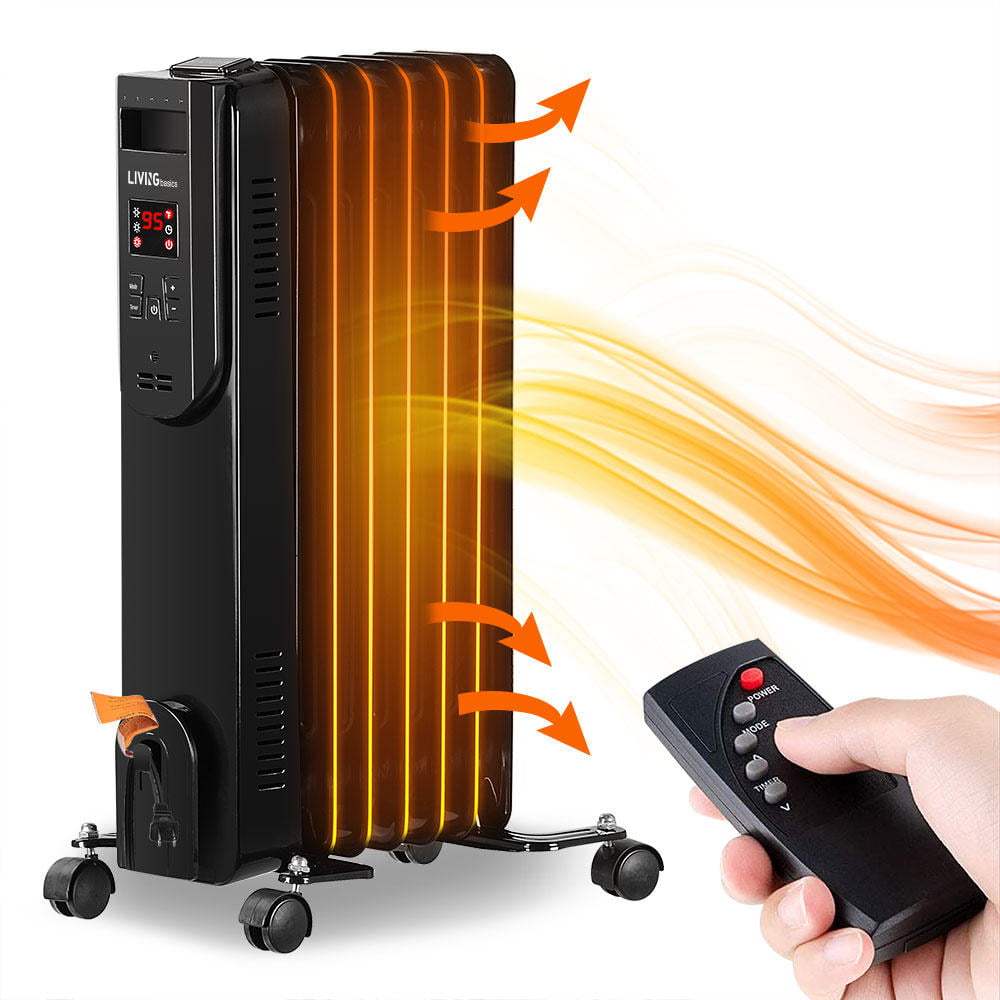 WEEKSTART Portable Ceramic Electric Heater for Home/Office/Bedroom and Bathroom with Adjustable Thermostat Space Heater 750W/1500W Personal Desk Heater 