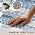 thumbnail image 6 of ODIKA 5'x7' Washable Area Rug Grey Interlocking Decorative Rectangle Mediterranean Inspired for Guest Room, Lounge, Apartment, Non-Slip Low Profile, Stain Resistant, 6 of 7