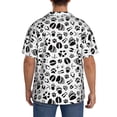 thumbnail image 5 of Haiem Black Footprints Men's Casual Shirts Short Sleeve Button Down Shirts Fashion Textured Summer Beach Shirt-4X-Large, 5 of 7