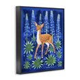 thumbnail image 3 of Stupell Industries Eclectic Fawn & Lupine Flowers Black Framed Giclee Art, 11 x 14, by Renee Thompson, 3 of 8