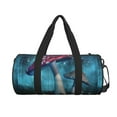 thumbnail image 2 of Disketp 45l Foldable Duffel Bag,Water-Resistant Sports Gym Bag,Portable Weekender Bag Lightweight For Travel,Fitness And Camping-Fantasy Mushrooms, 2 of 8