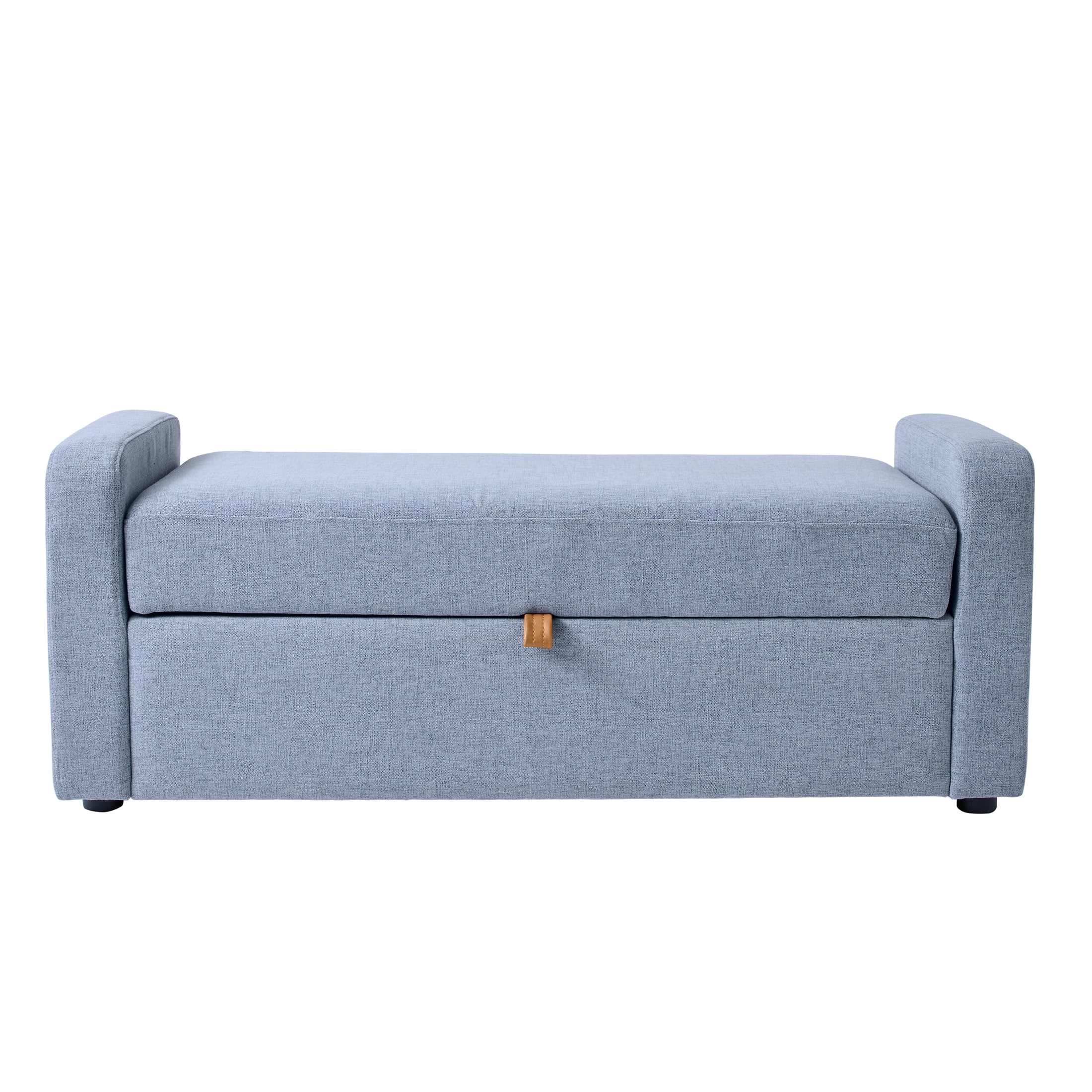 Better Homes & Gardens Springwood 55.12" Storage Bench, Blue Silver