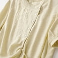thumbnail image 4 of Women's Casual Shirt, Short Sleeve Lace Up Blouse, Flattering Polyester Top for Summer, Round Neck Versatile Basic Tee, 4 of 9