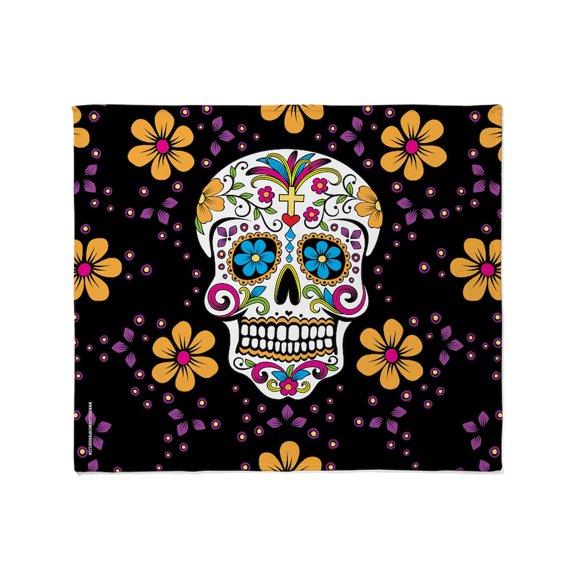 CafePress - Dead Sugar Skull, Halloween Throw Blanket - Soft Fleece Throw Blanket, 50"x60" for All Ages