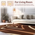 thumbnail image 2 of ODIKA 8' x 10' Machine Washable Non-Slip Area Rug, Geometric Oval High Traffic Rug, Brown, 423116, 2 of 7