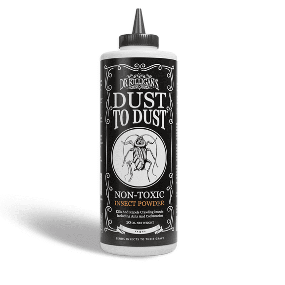 Dr. Killigan's Dust to Dust Non-Toxic Insect Powder - Diatomaceous Earth Alternative for Insect Control - Bug Killer and Wasp Killer for Indoor & Outdoor Use